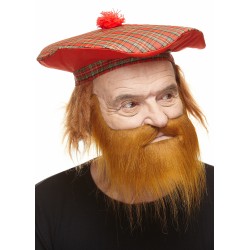 Mustache and beard, ginger