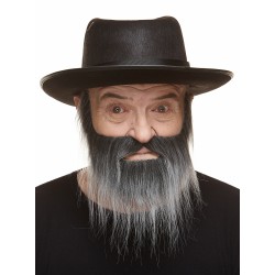 Mustache and beard, salt and pepper