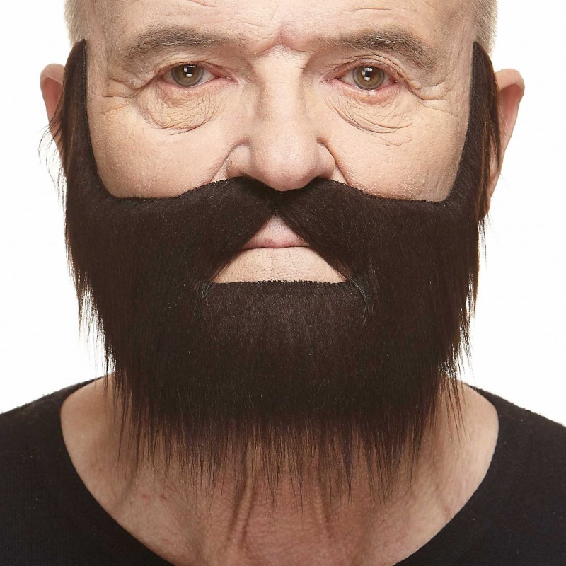 Mustache and beard, chestnut