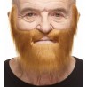 Mustache and beard, brown