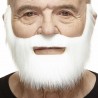 Mustache and beard, white