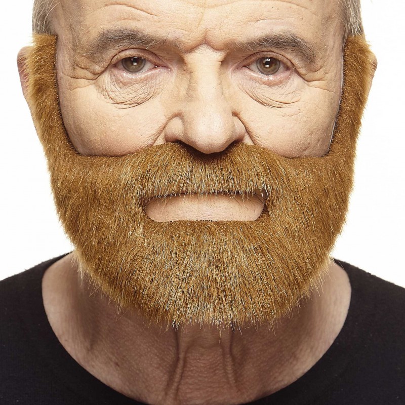 Nobleman mustache and beard, chestnut