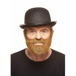 Nobleman mustache and beard, chestnut