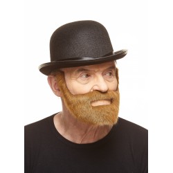Nobleman mustache and beard, chestnut