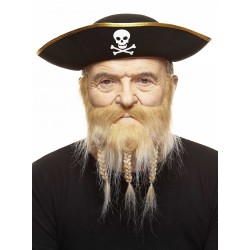 Mustache and beard, blond