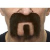 Mustache and beard, brown