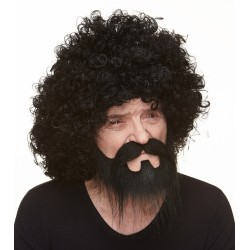 Mustache and beard, black 