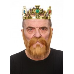 Mustache and beard, brown