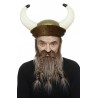 Viking Dwarf mustache and beard, brown and gray