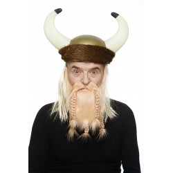 Viking Dwarf mustache and beard, blond