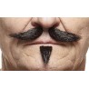Gentleman mustache and beard, black lustrous