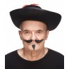 Gentleman mustache and beard, black lustrous