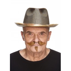 Mustache and beard, chestnut