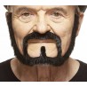 Squatter mustache and beard, black lustrous