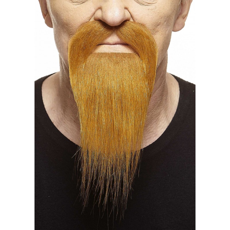 Ducktail mustache and beard, ginger