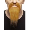 Ducktail mustache and beard, ginger