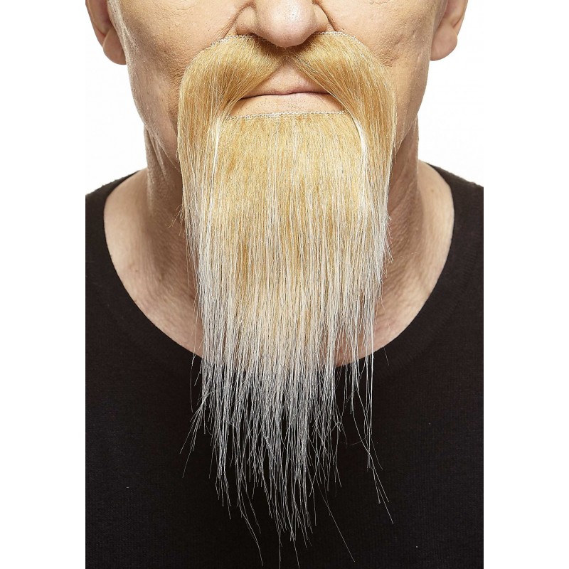 Mustache and beard, blond