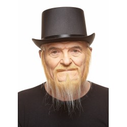 Mustache and beard, blond