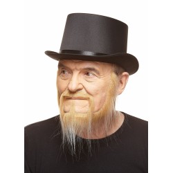 Mustache and beard, blond