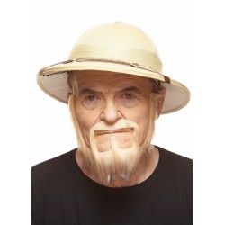 Mustache and beard, blond