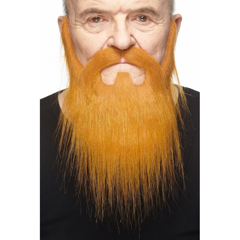 Mustache and beard, ginger