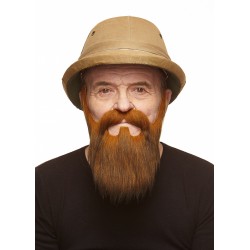 Mustache and beard, ginger