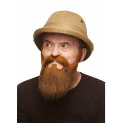 Mustache and beard, ginger