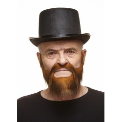 Mustache and beard, ginger