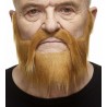 Mustache and beard, brown