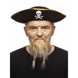 Mustache and beard, blond