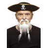 Pirate mustache and beard, white