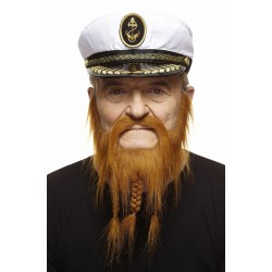 Captain mustache and beard, ginger