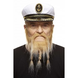 Mustache and beard, blond