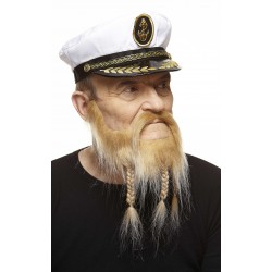 Mustache and beard, blond