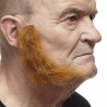 L Shaped sideburns, ginger 