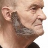 Sideburns, brown and gray