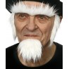 Uncle Sam beard, eyebrowns and sideburns, white 