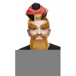 Shaolin Monk mustache, beard and eyebrowns, ginger 