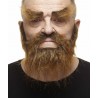 Mustache, beard and eyebrows, brown