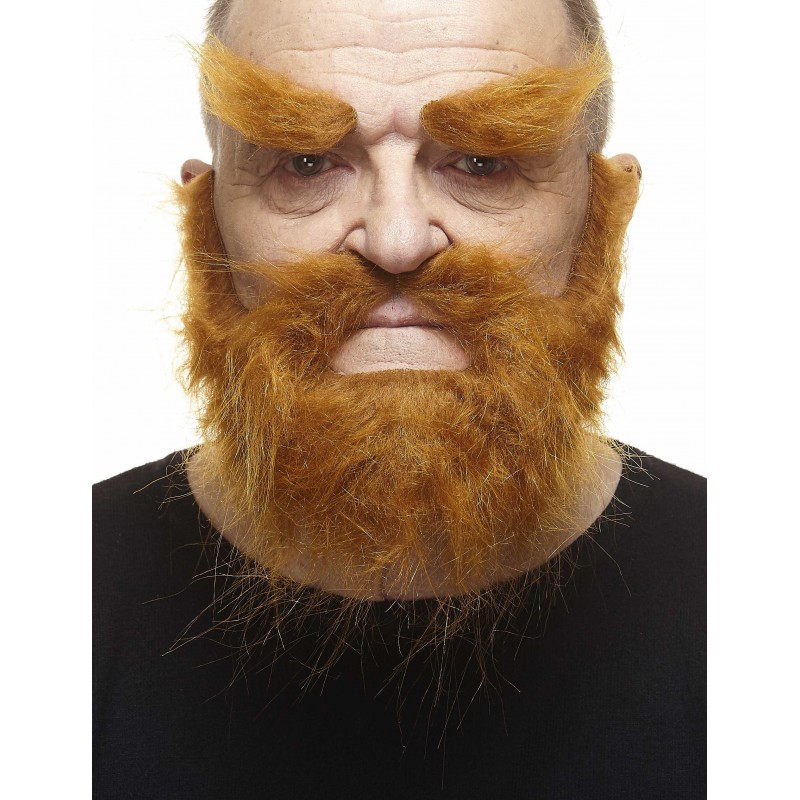 Mustache, beard and eyebrows, ginger