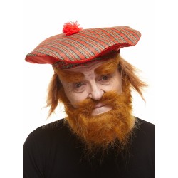 Mustache, beard and eyebrows, ginger