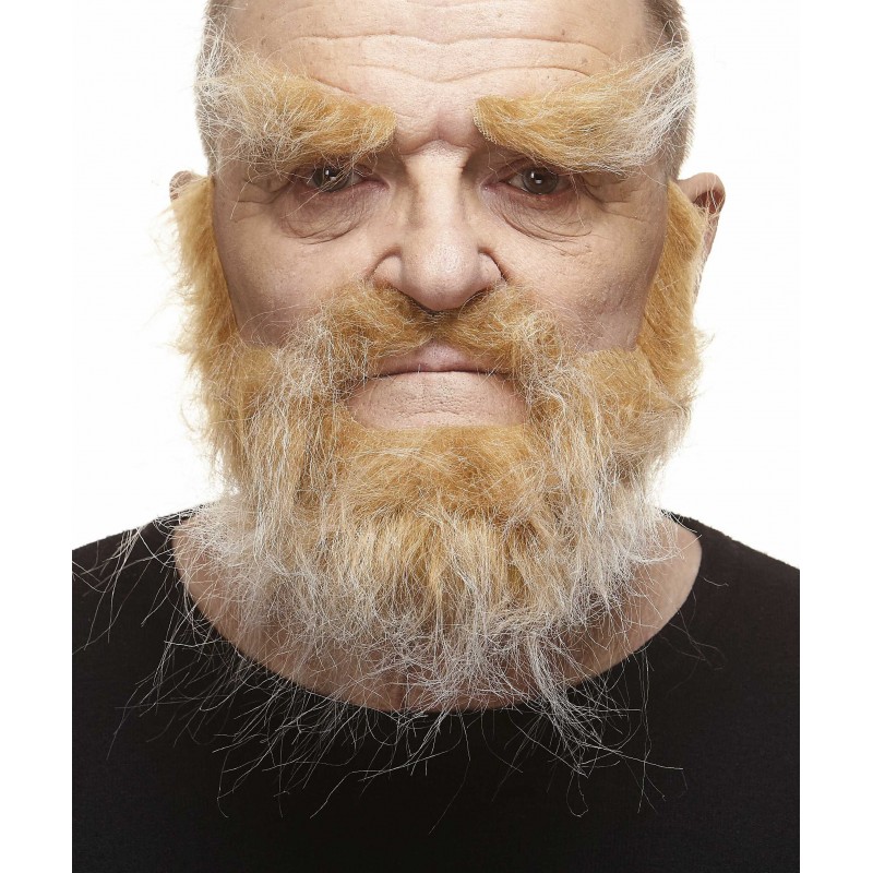 Mustache, beard and eyebrows, blond