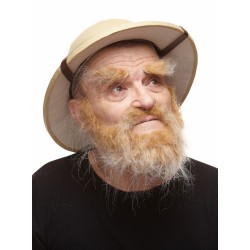 Mustache, beard and eyebrows, blond