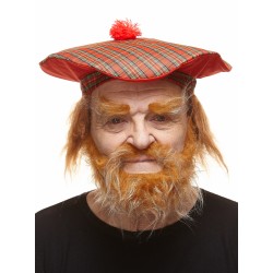 Mustache, beard and eyebrows, honey and white