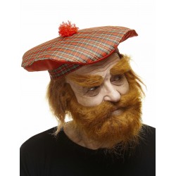 Traper mustache, beard and eyebrows, ginger