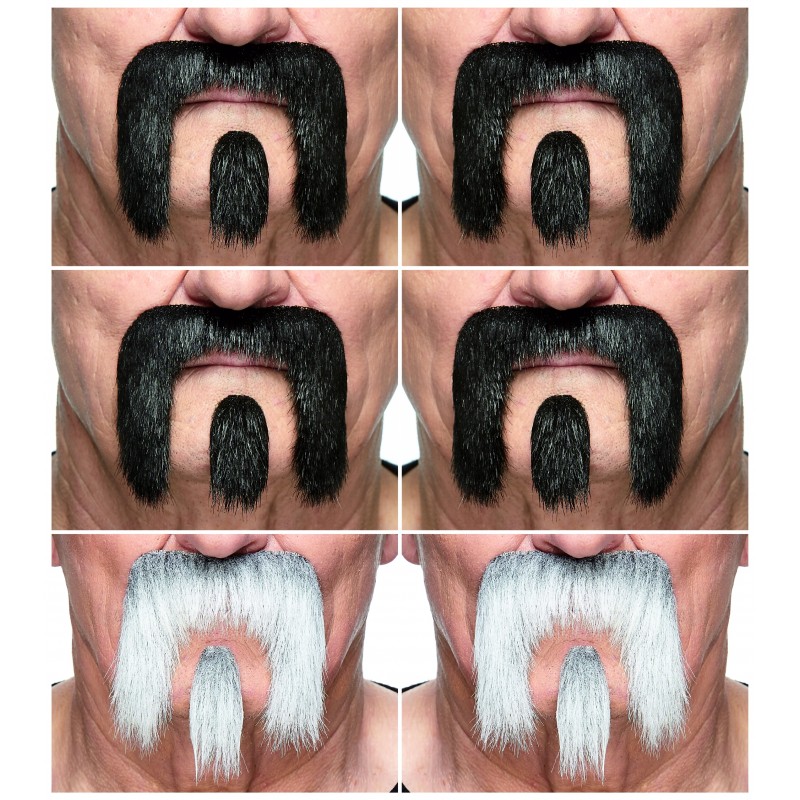 Mustache and beard, mixed