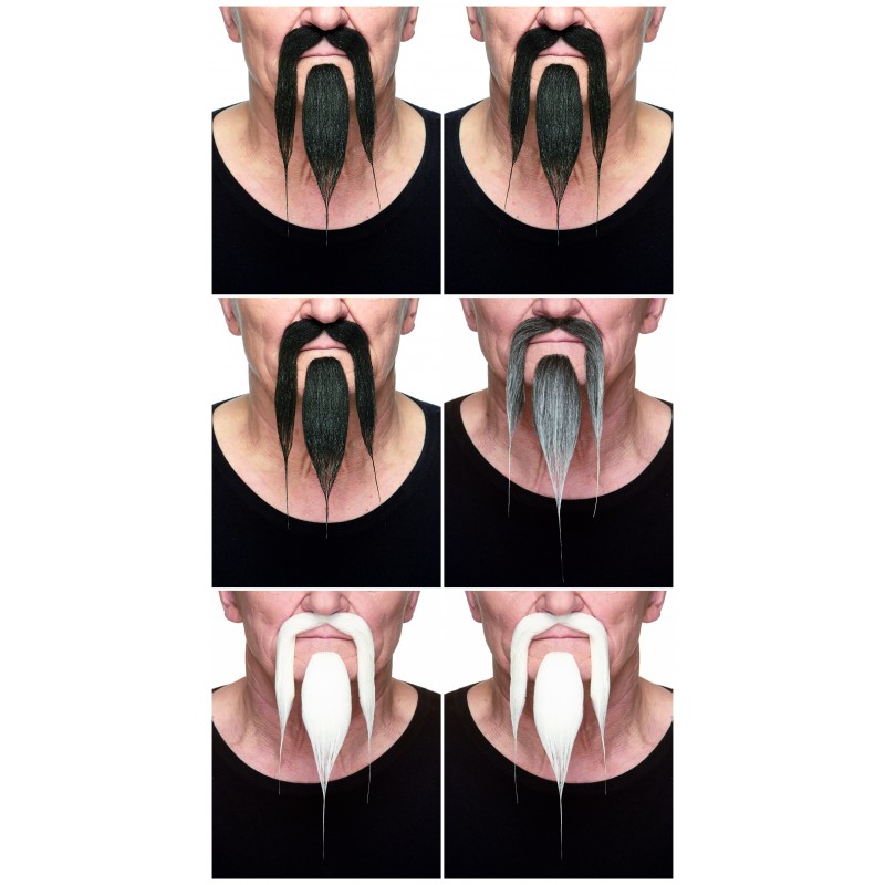 Mustache and beard, mixed