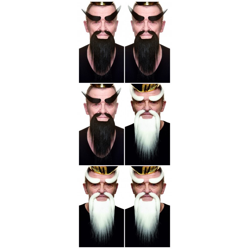 Mustache, beard and eyebrows, mixed