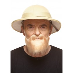 Mustache and beard, blond