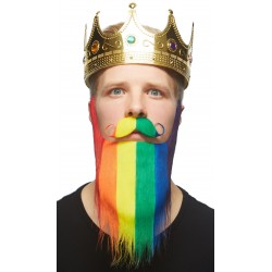 Mustaches with beards (pack of 6 pcs.)